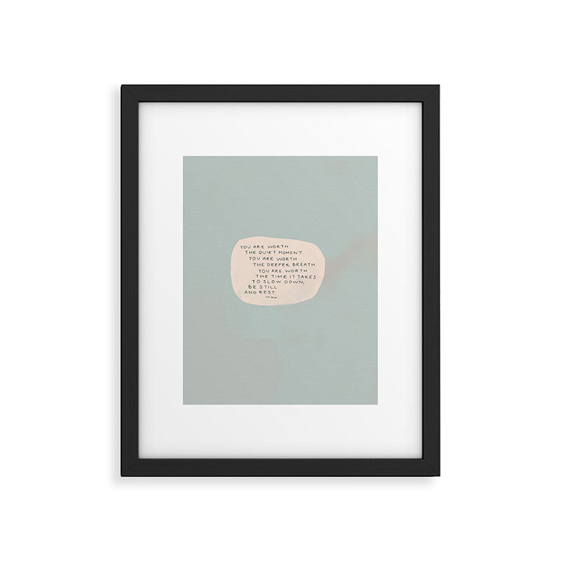 Be Still And Rest. Framed Art Print Gallery Image 4