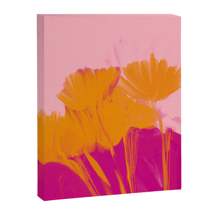 Bloom In Orange & Pink Canvas Print Gallery Image 1