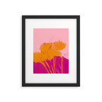 Bloom In Orange & Pink Framed Art Print Gallery Image 6