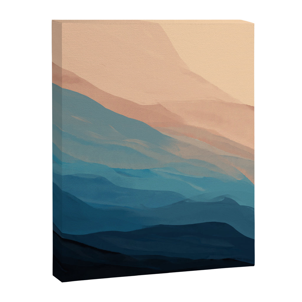 Blue Waves In Desert Peaks Canvas Print Gallery Image 8