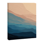 Blue Waves In Desert Peaks Canvas Print Gallery Image 8