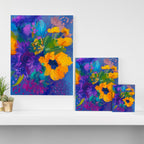 Bouquet In Blue Canvas Print Gallery Image 3