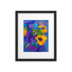 Bouquet In Blue Framed Art Print Gallery Image 6