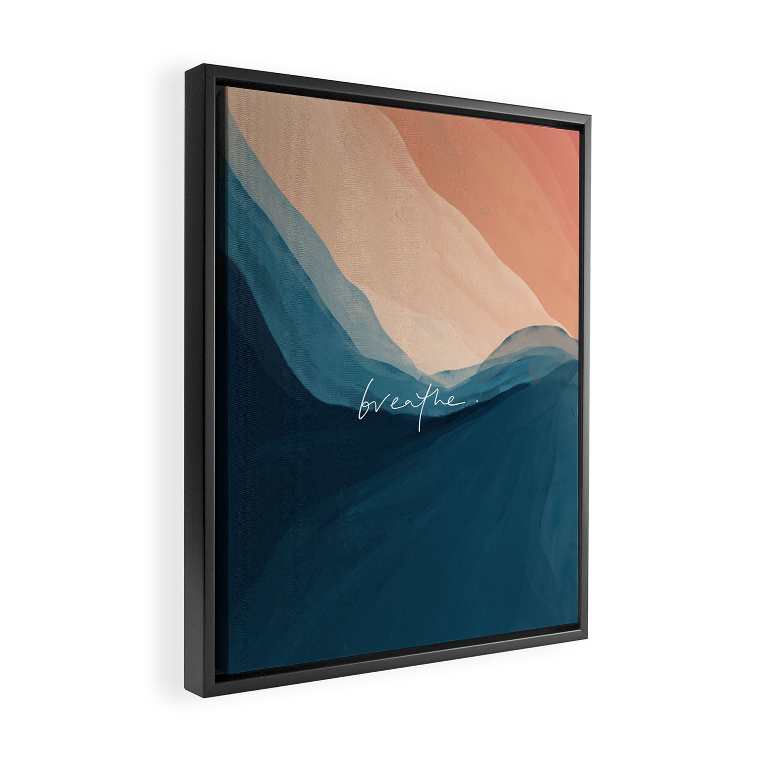 breathe. Framed Canvas Print Gallery Image 2