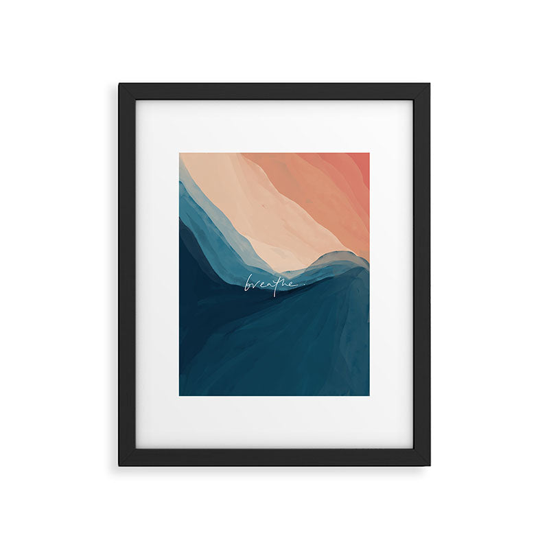 breathe. Framed Art Print Gallery Image 6