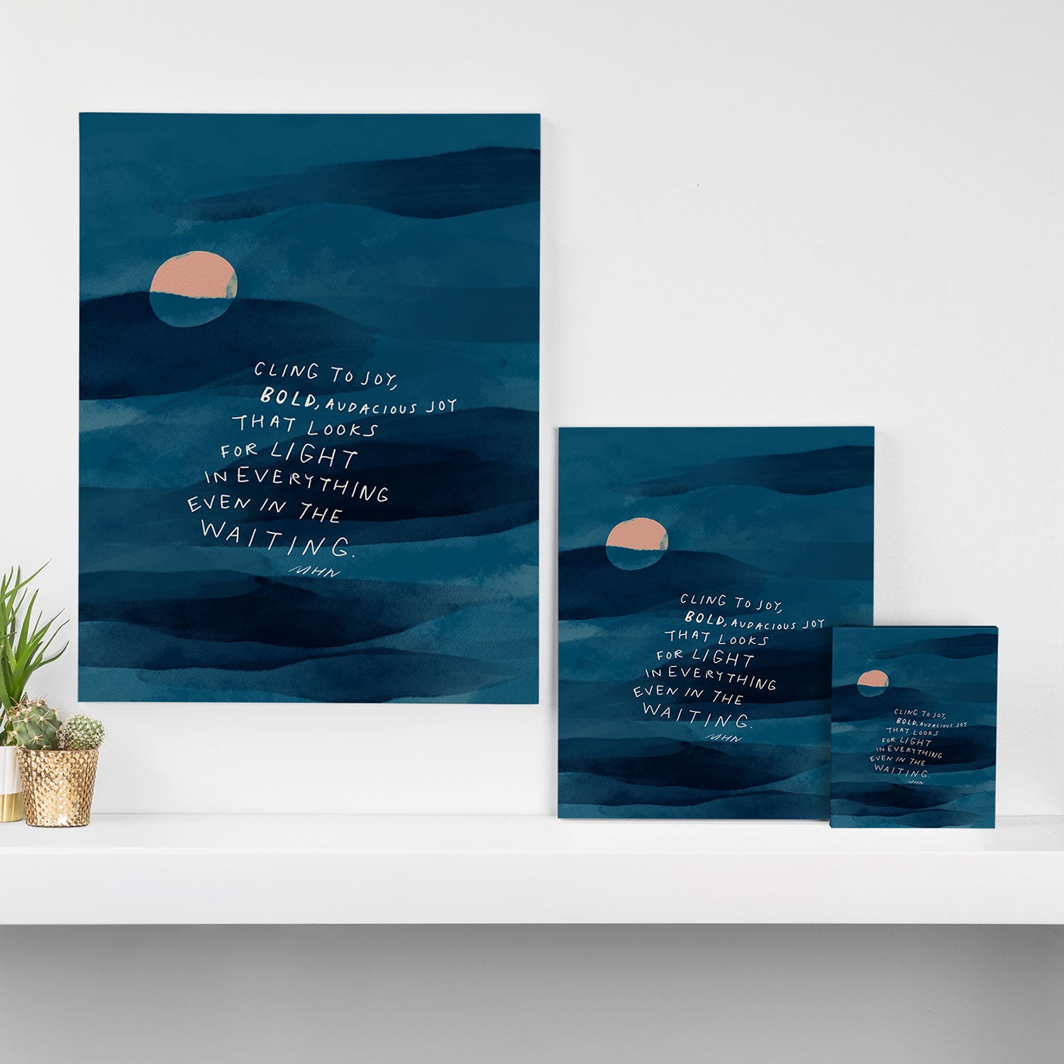 Cling To Joy, Bold, Audacious Joy That Looks For Light In Everything Even In The Waiting. Canvas Print Gallery Image 3