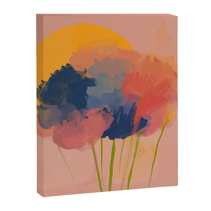 Colorful Messy Flowers In The Sun Canvas Print Gallery Image 1
