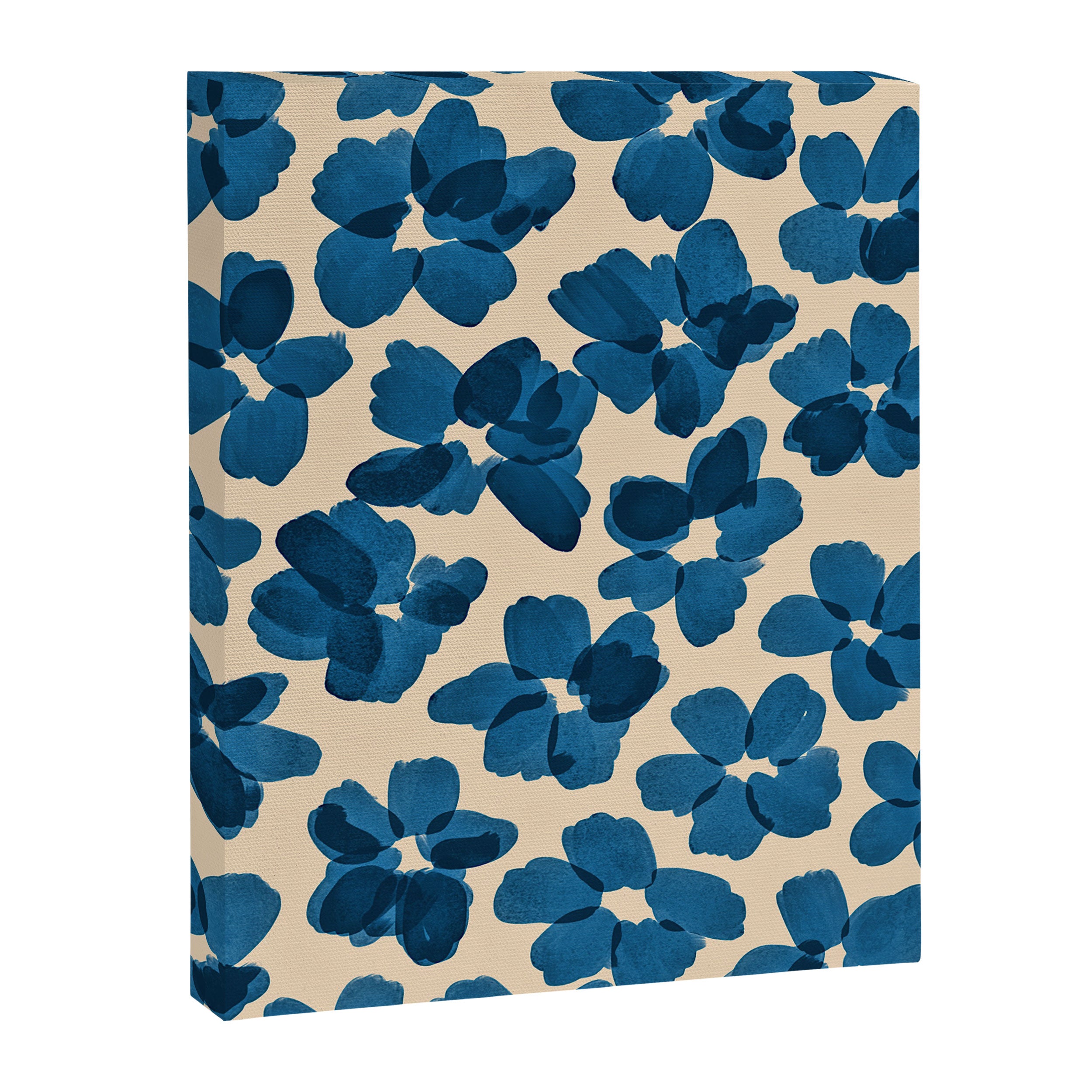 Deep Blue Flowers Canvas Print Gallery Image 8