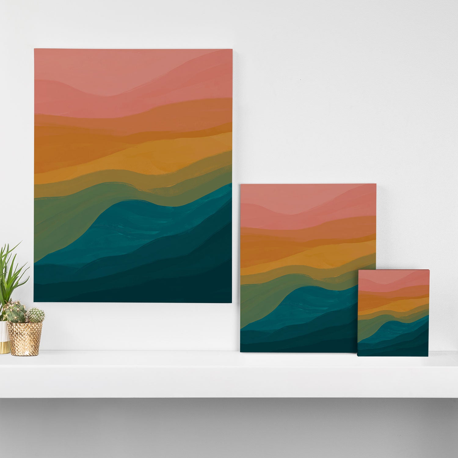 Desert Mountains In Color Canvas Print Gallery Image 3