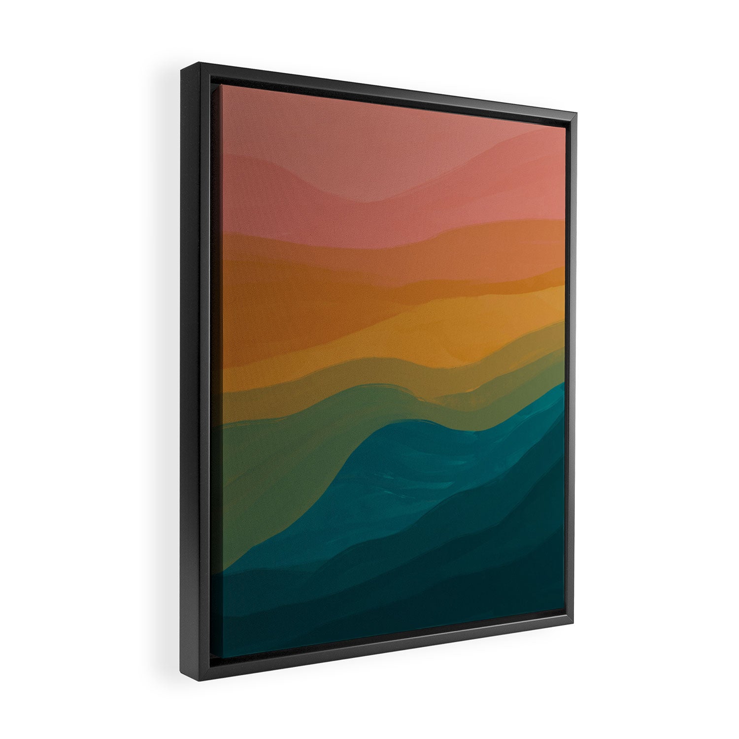 Desert Mountains In Color Framed Canvas Print Gallery Image 2