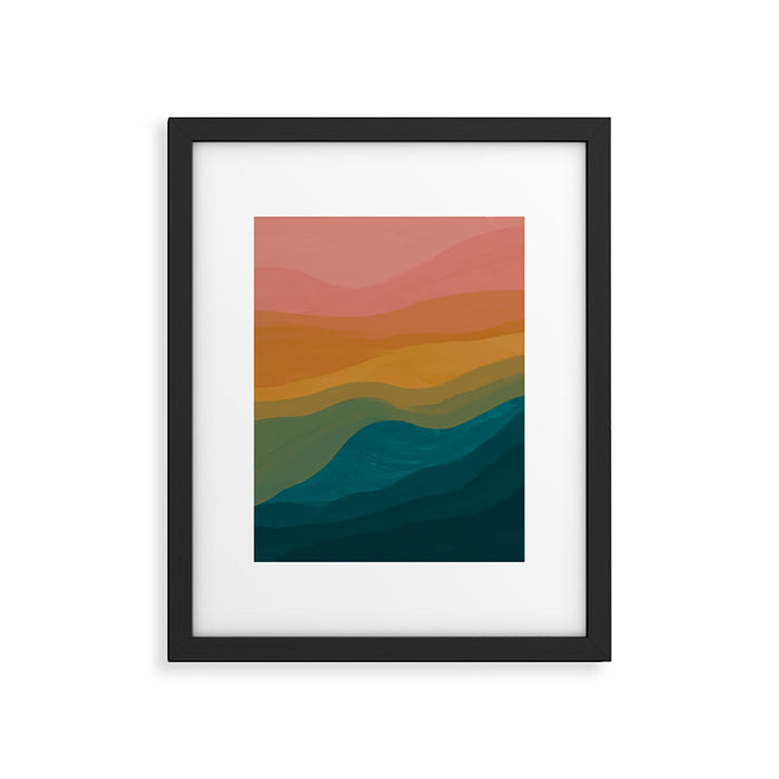 Desert Mountains In Color Framed Art Print Gallery Image 1