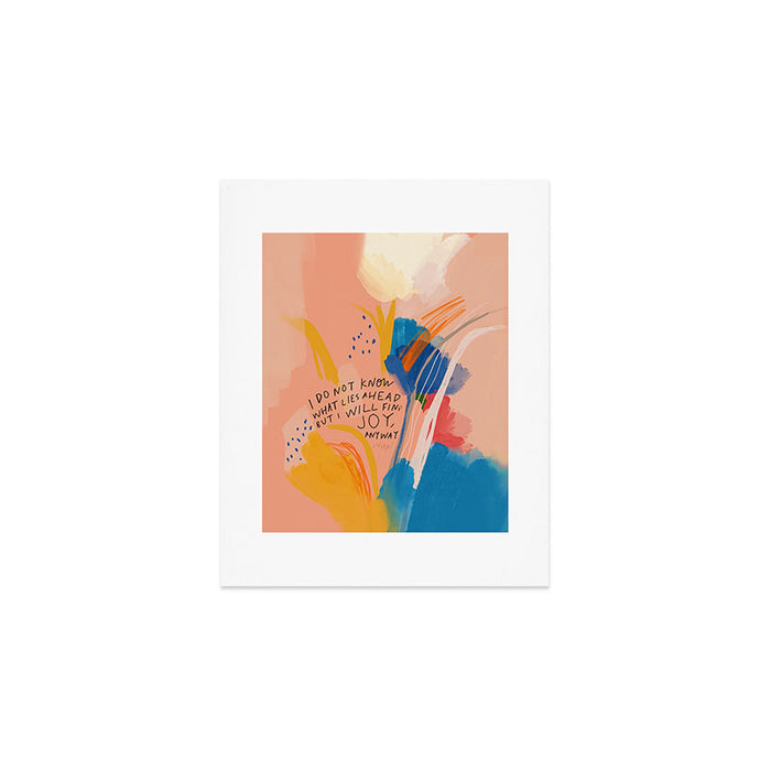 Find Joy. The Abstract Colorful Florals Art Print Gallery Image 1