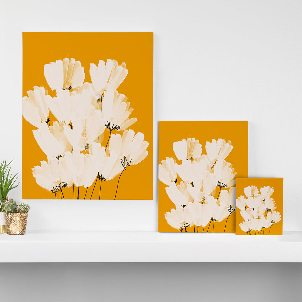 Flowers In Tangerine Canvas Print Gallery Image 3
