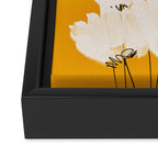 Flowers In Tangerine Framed Canvas Print Gallery Image 3