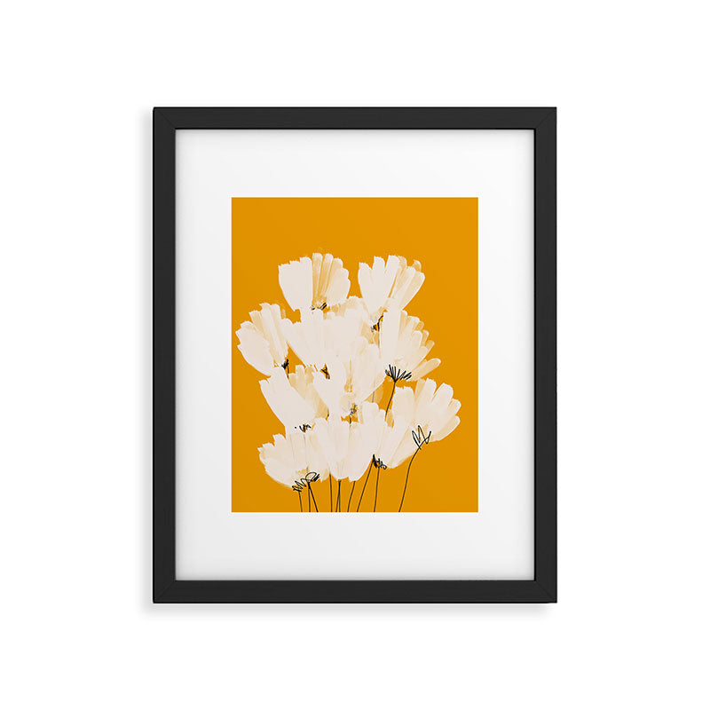 Flowers In Tangerine Framed Art Print Gallery Image 4