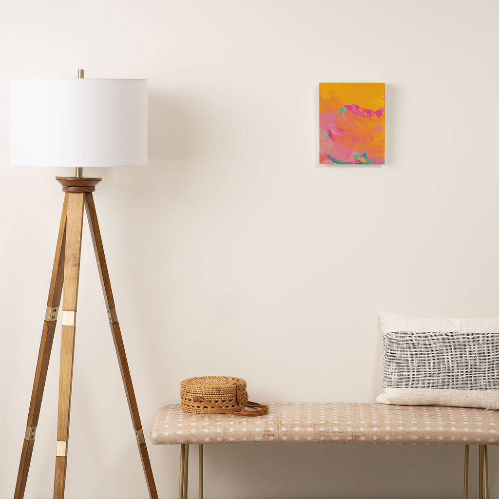 full color abstract sunset Canvas Print Gallery Image 2