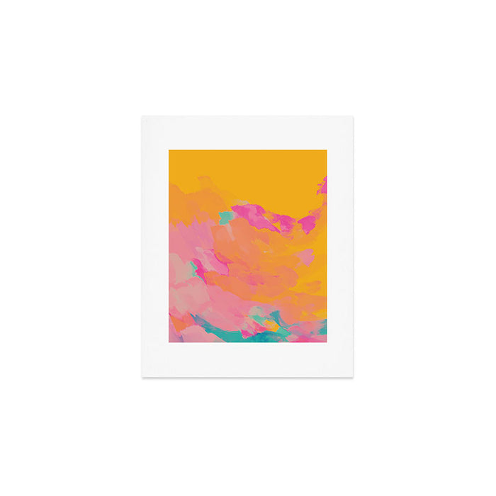 full color abstract sunset Art Print Gallery Image 1