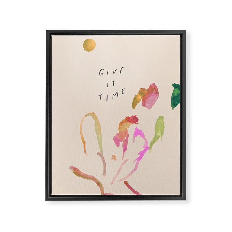 "Give It Time" Framed Canvas Print Gallery Image 8