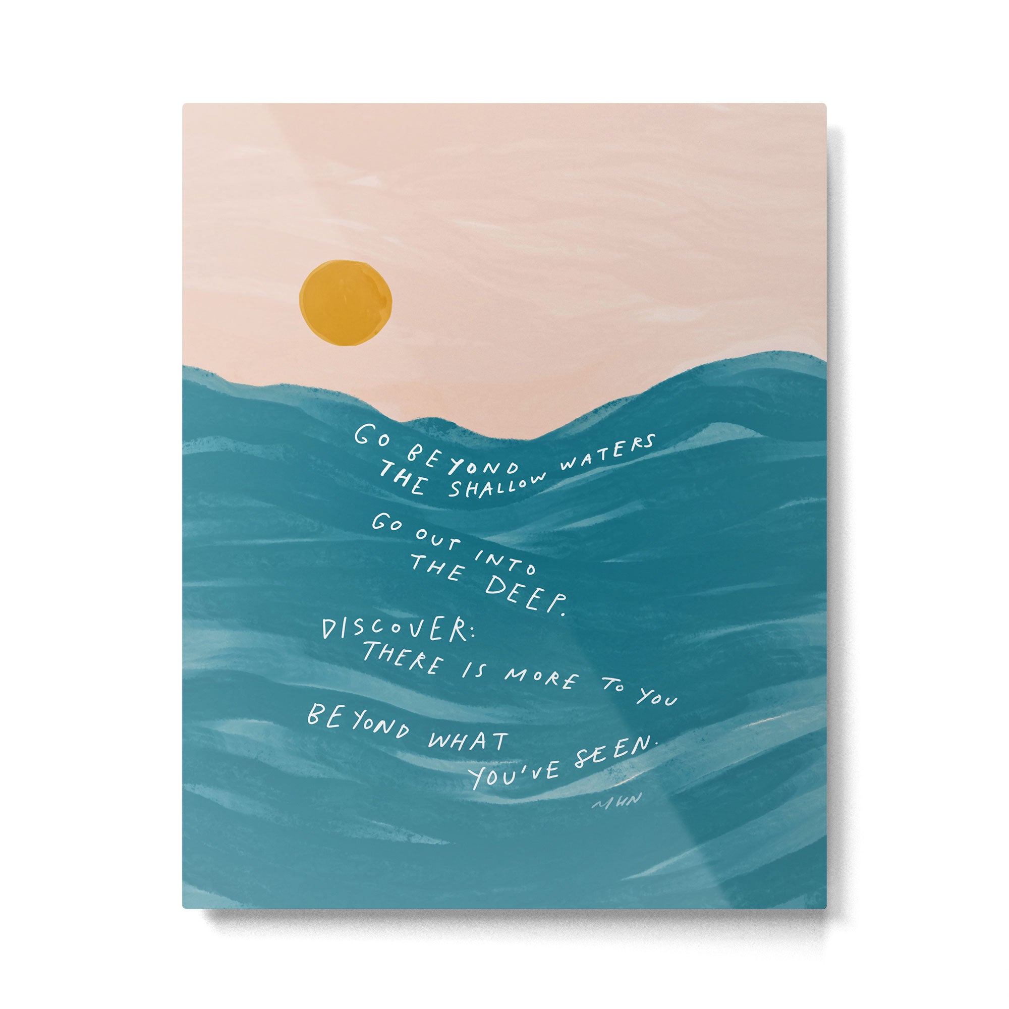 "Go Beyond The Shallow Waters.." Metal Print Gallery Image 6