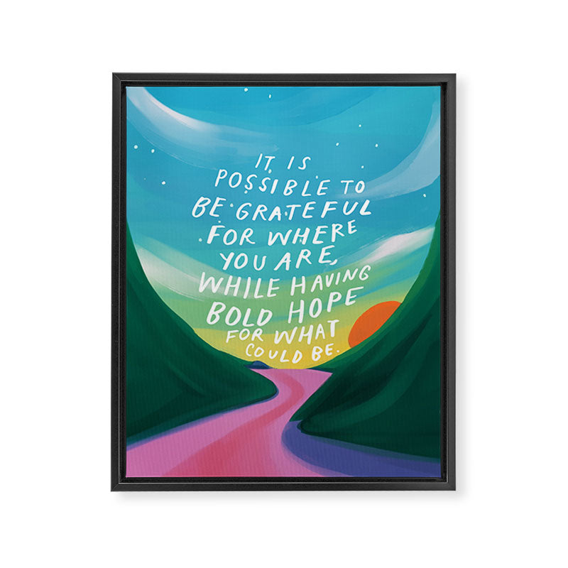 Gratitude and Hope at the Same Time Framed Canvas Print Gallery Image 6