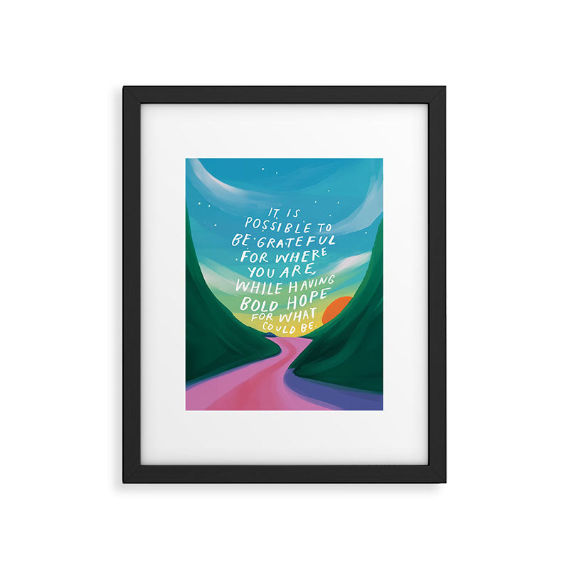 Gratitude and Hope at the Same Time Framed Art Print Gallery Image 5