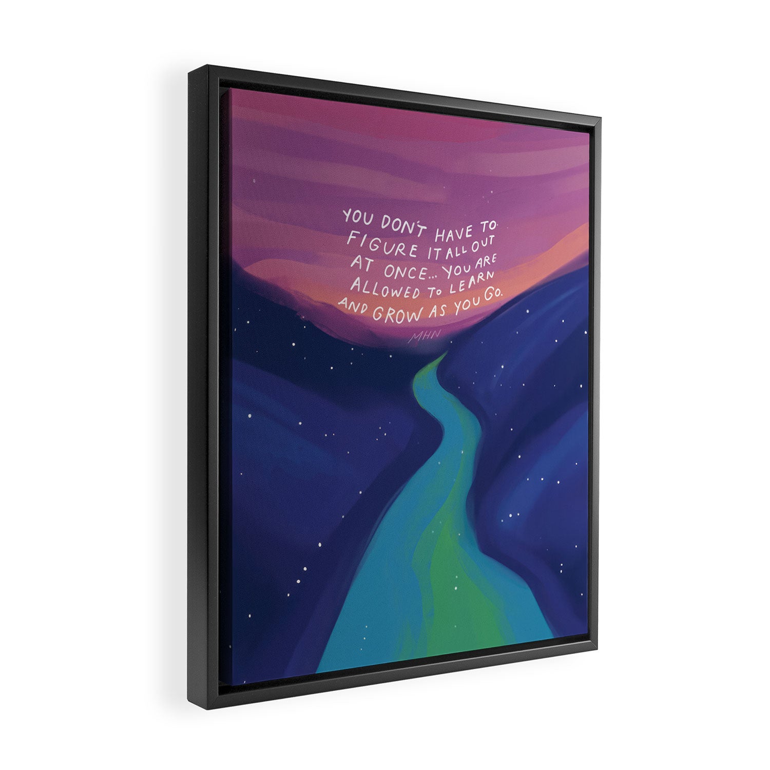 Grow as you go Framed Canvas Print Gallery Image 2