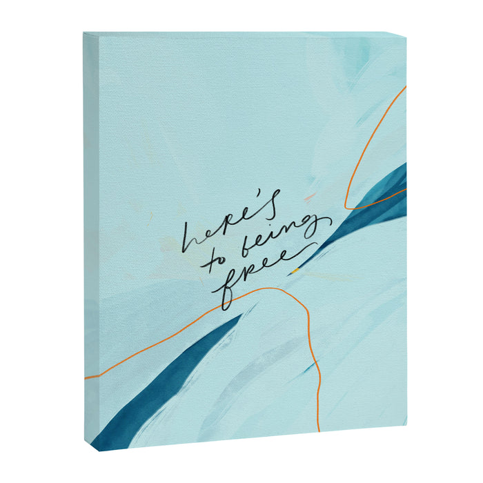 "Here's To Being Free." Canvas Print Gallery Image 1