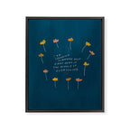 "I Am Learning To Breathe Deep Right Here In The Middle Of Everything." Framed Canvas Print Gallery Image 8