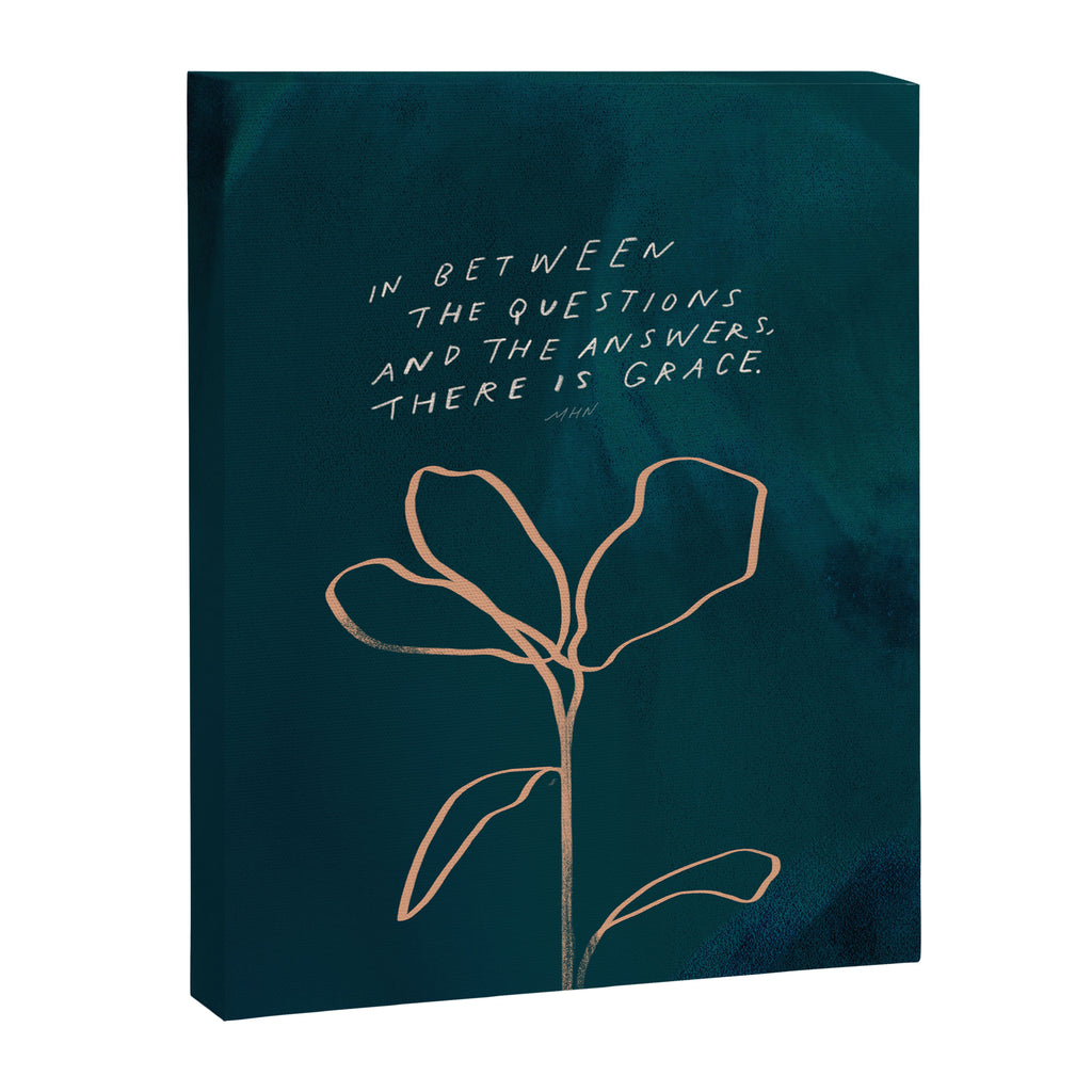 "In Between The Questions And The Answers, There Is Grace." Canvas Print Gallery Image 8