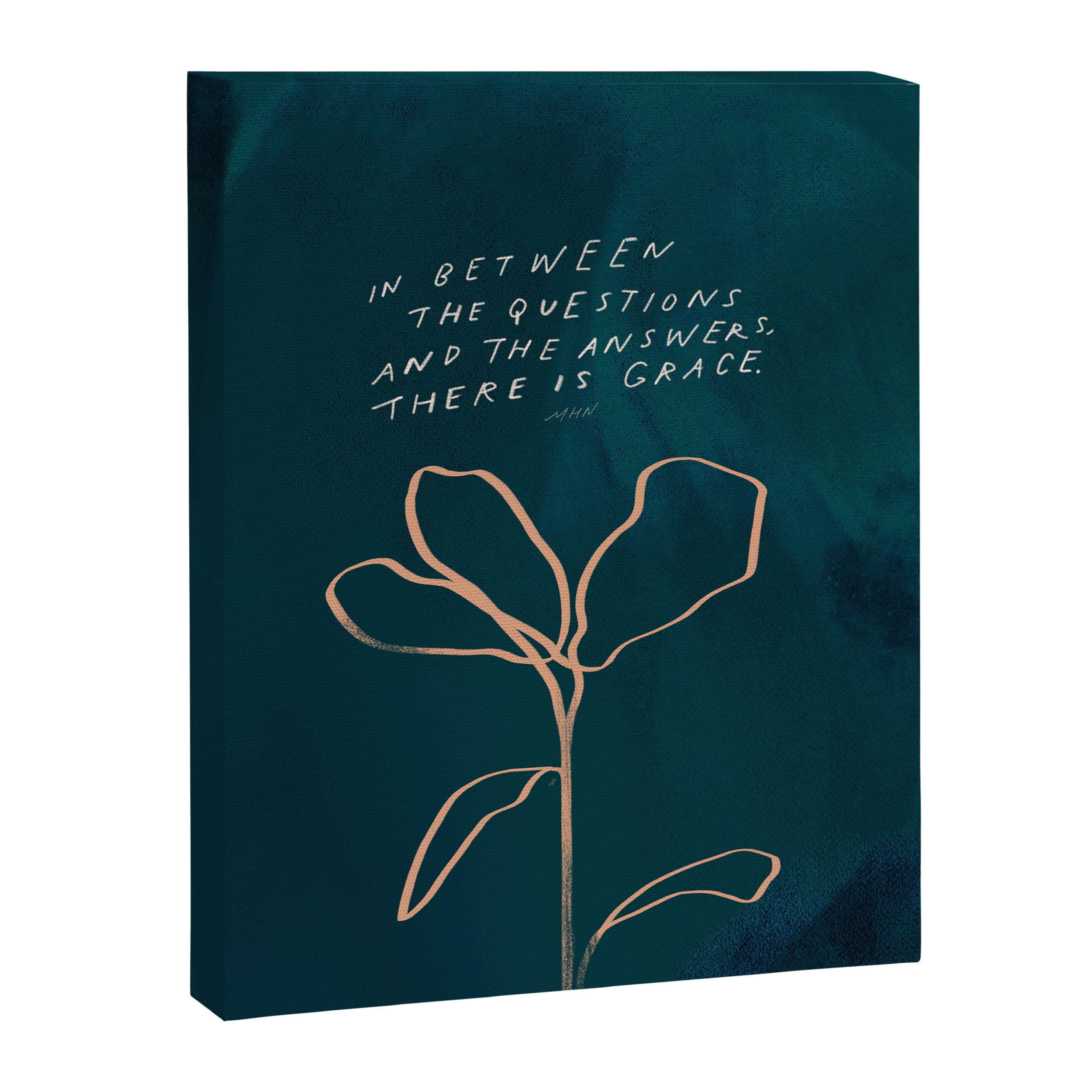 "In Between The Questions And The Answers, There Is Grace." Canvas Print Gallery Image 8
