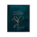 "In Between The Questions And The Answers, There Is Grace." Framed Canvas Print Gallery Image 8