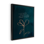 "In Between The Questions And The Answers, There Is Grace." Framed Canvas Print Gallery Image 2