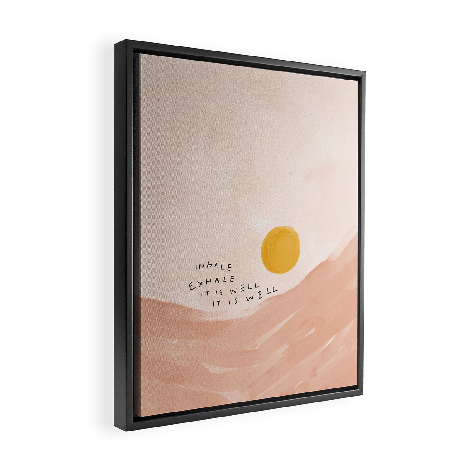 Inhale Exhale It Is Well It Is Well Framed Canvas Print Gallery Image 2