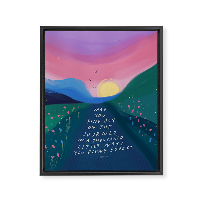 Joy on the journey Framed Canvas Print Gallery Image 6