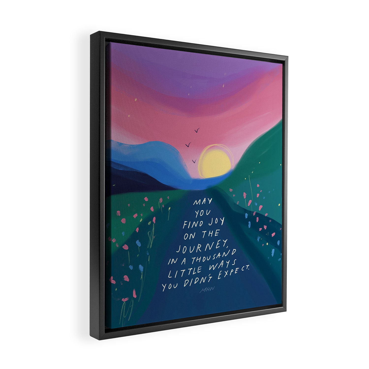 Joy on the journey Framed Canvas Print Gallery Image 2