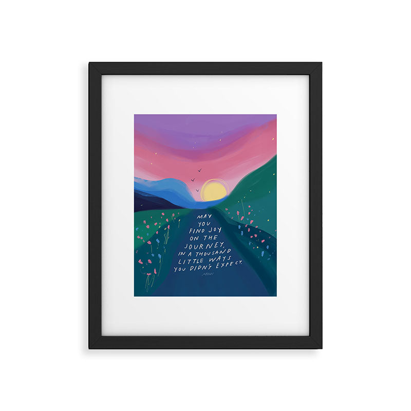 Joy on the journey Framed Art Print Gallery Image 5