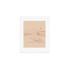 Line Mountain Sunset. Art Print Gallery Image 1