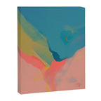 Moon Light On Rainbow Pastel | Night Sky Texture Design Canvas Print Gallery Image 8
