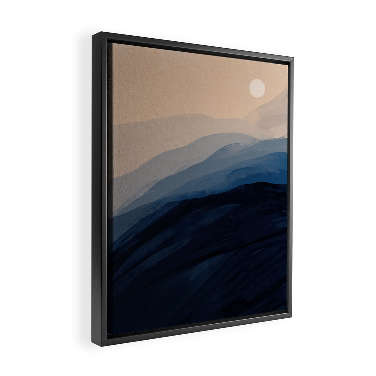 Moonlight View Framed Canvas Print Gallery Image 2