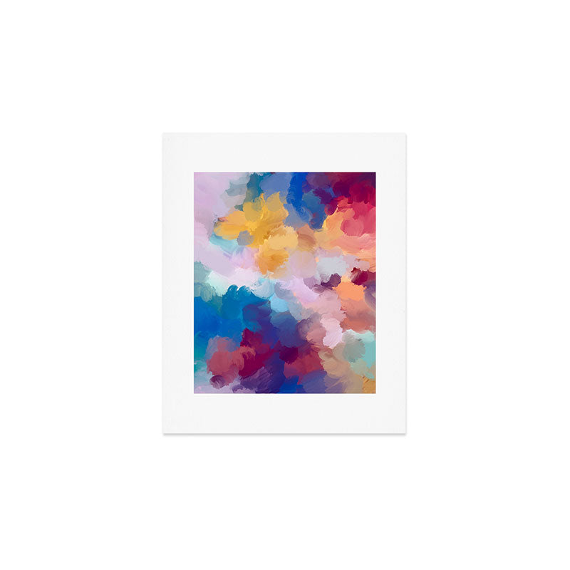 New Beginnings In Full Color | Abstract Texture Color Design Art Print Gallery Image 1