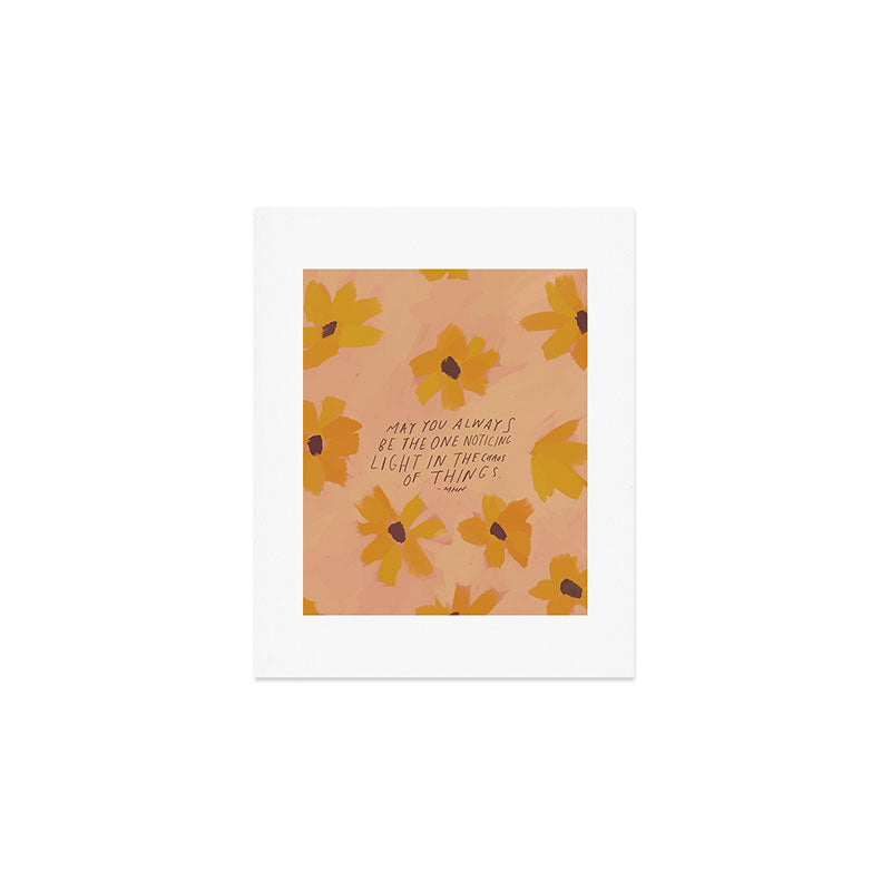 Noticing Light In The Chaos Of Things Art Print Gallery Image 1