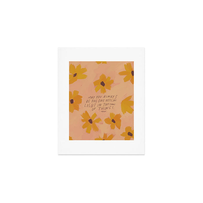 Noticing Light In The Chaos Of Things Art Print Gallery Image 1