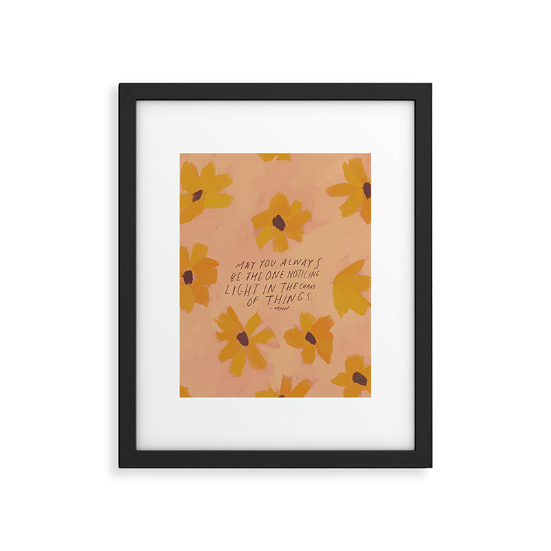 Noticing Light In The Chaos Of Things Framed Art Print Gallery Image 4