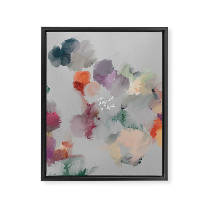 One Day At A Time Framed Canvas Print Gallery Image 1