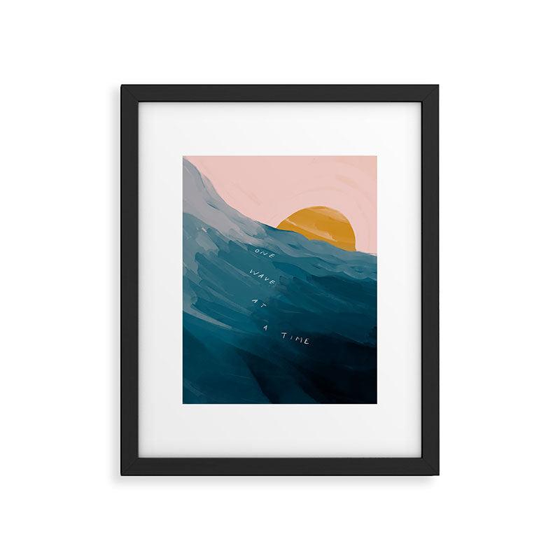"One Wave At A Time" Framed Art Print Gallery Image 4