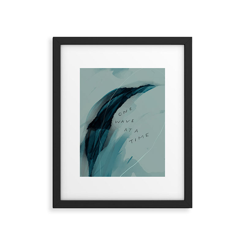 "One Wave At A Time" Framed Art Print Gallery Image 4