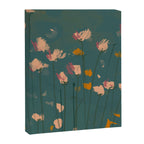 Pastel Floral on Emerald Green Canvas Print Gallery Image 8