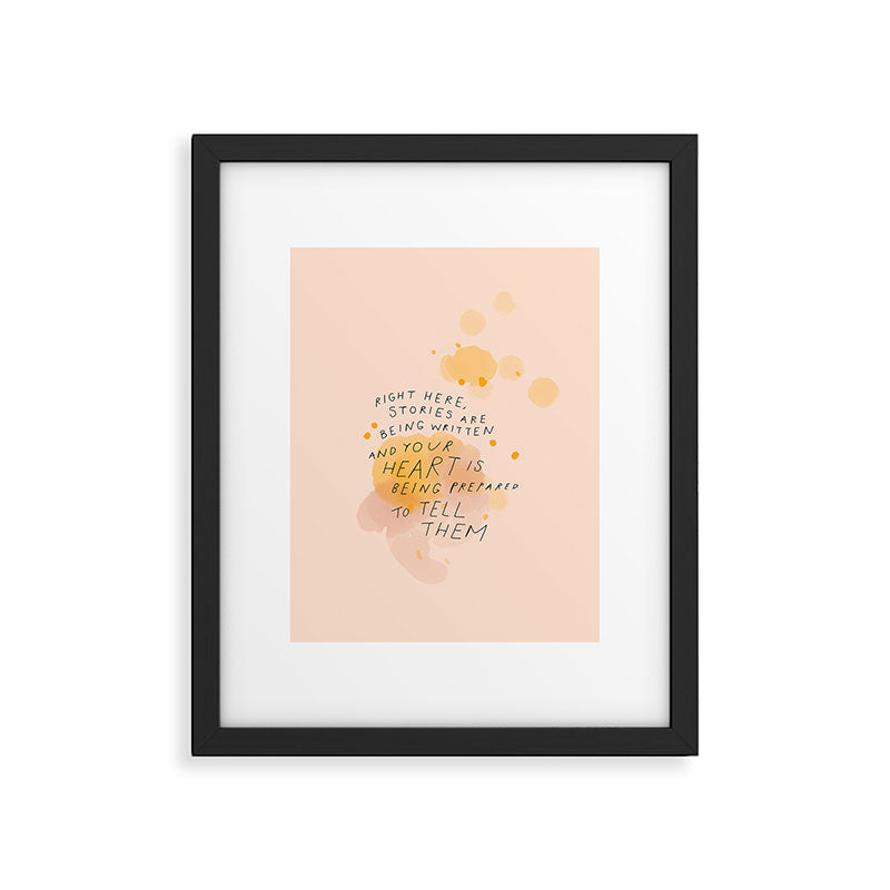 "Right Here, Stories Are Being Written" Framed Art Print Gallery Image 6