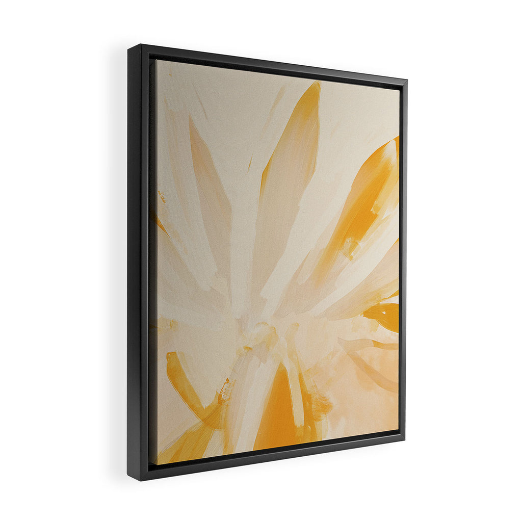 Sun Blooming Flower Framed Canvas Print Gallery Image 2