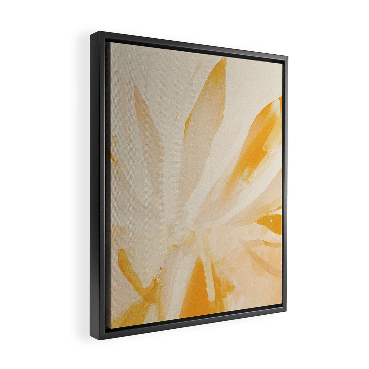 Sun Blooming Flower Framed Canvas Print Gallery Image 2